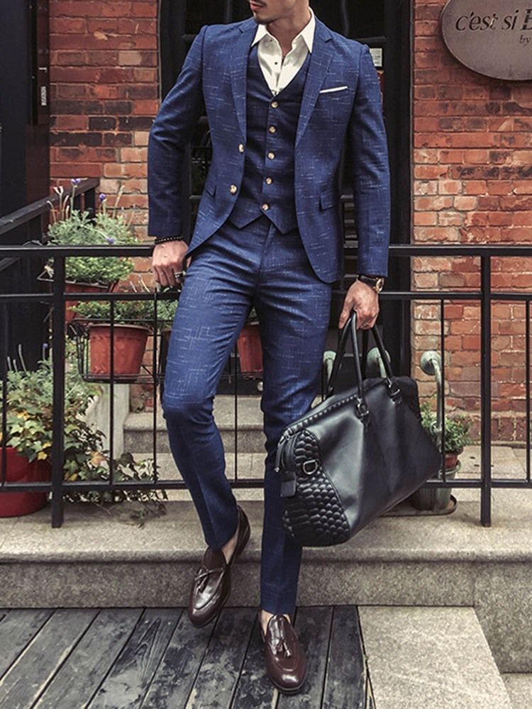 Blazer Masculino Coreano De Peito Único