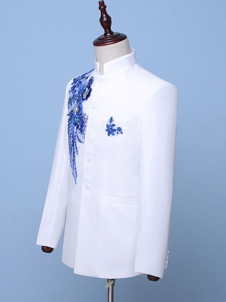 Blazer Masculino De Peito Único Terno Vestido Vintage