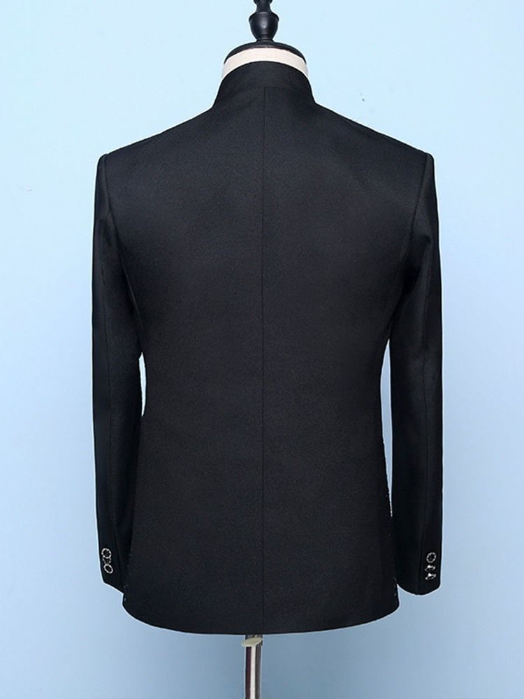 Blazer Terno Formal De Botão Masculino