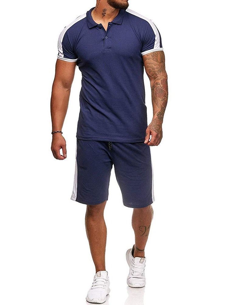 Bloco De Cores De Botões Roupa Masculina Casual