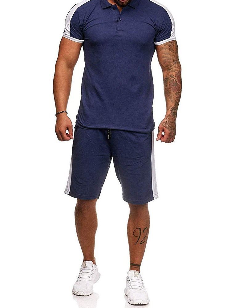 Bloco De Cores De Botões Roupa Masculina Casual