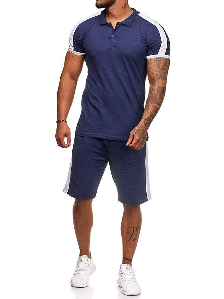Bloco De Cores De Botões Roupa Masculina Casual