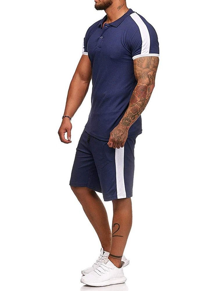 Bloco De Cores De Botões Roupa Masculina Casual