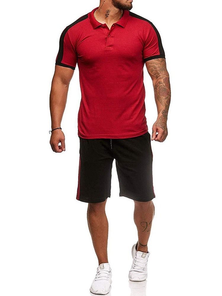 Bloco De Cores De Botões Roupa Masculina Casual