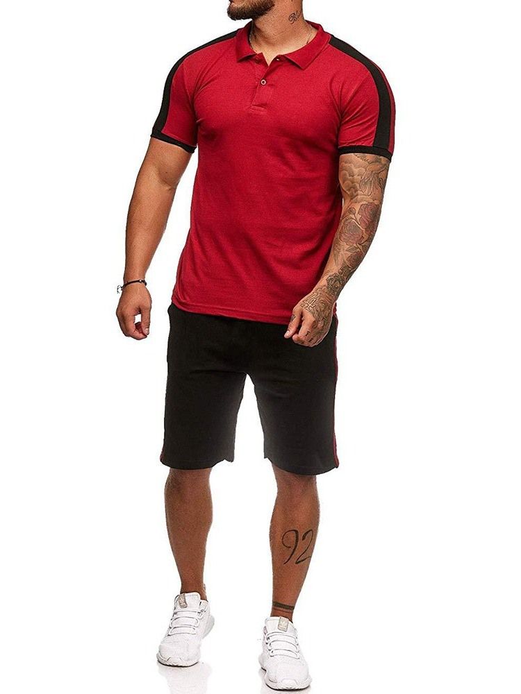 Bloco De Cores De Botões Roupa Masculina Casual