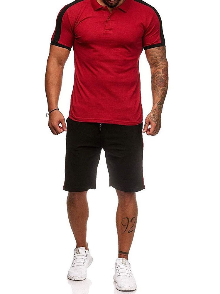 Bloco De Cores De Botões Roupa Masculina Casual