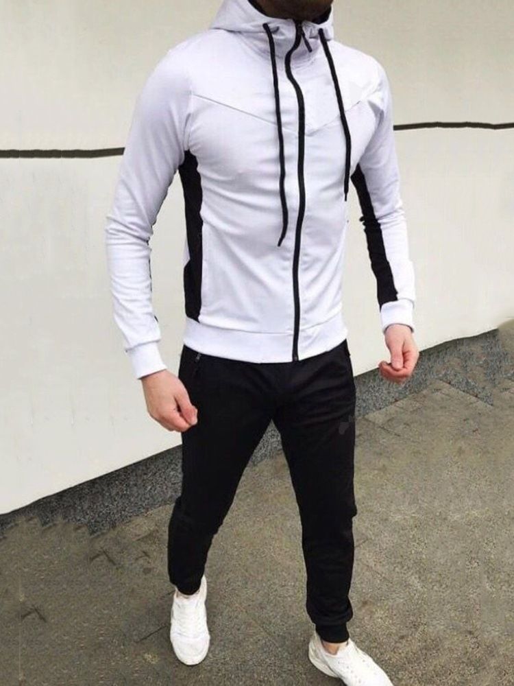 Calça Esportiva Patchwork Roupa Masculina