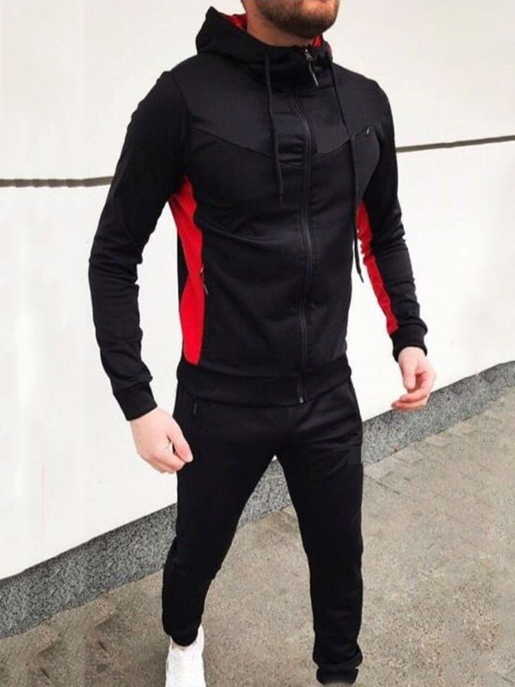 Calça Esportiva Patchwork Roupa Masculina