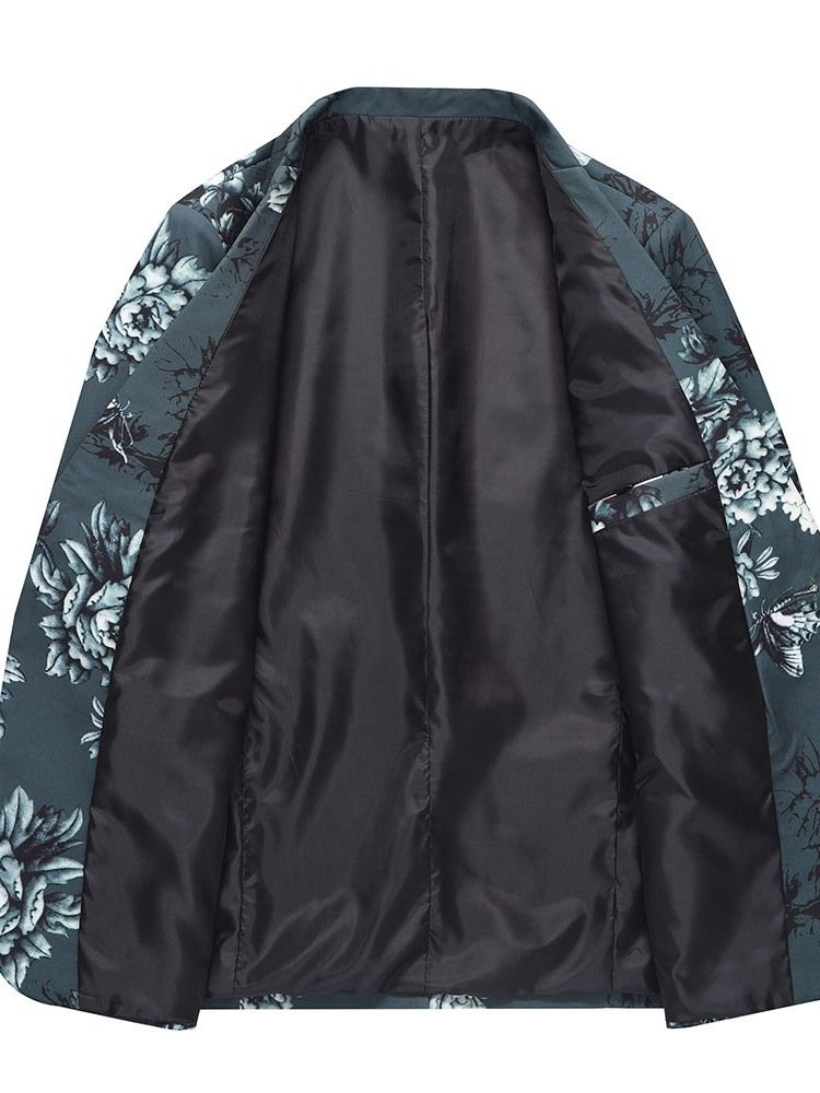 Calça Estampada Masculina Terno Vestido Com Um Botão