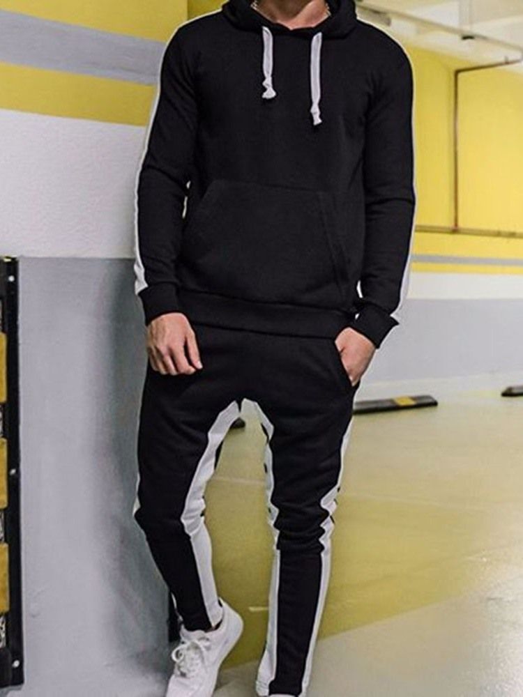 Calça Patchwork Roupa Casual Masculina