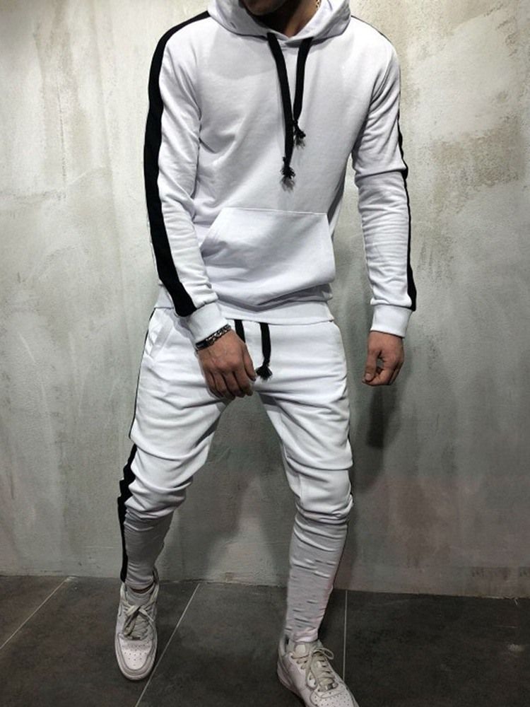 Calça Patchwork Roupa Casual Masculina