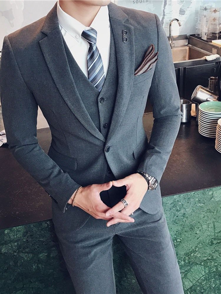 Calça Simples Formal Terno Masculino