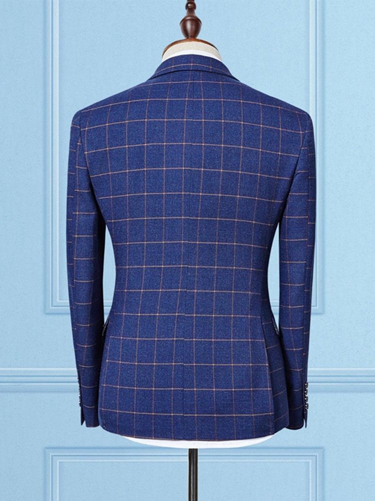 Calça Xadrez Blazer Colete Masculino Terno