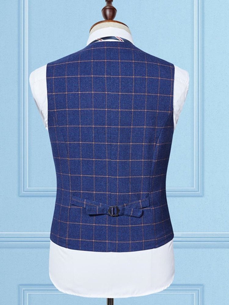 Calça Xadrez Blazer Colete Masculino Terno