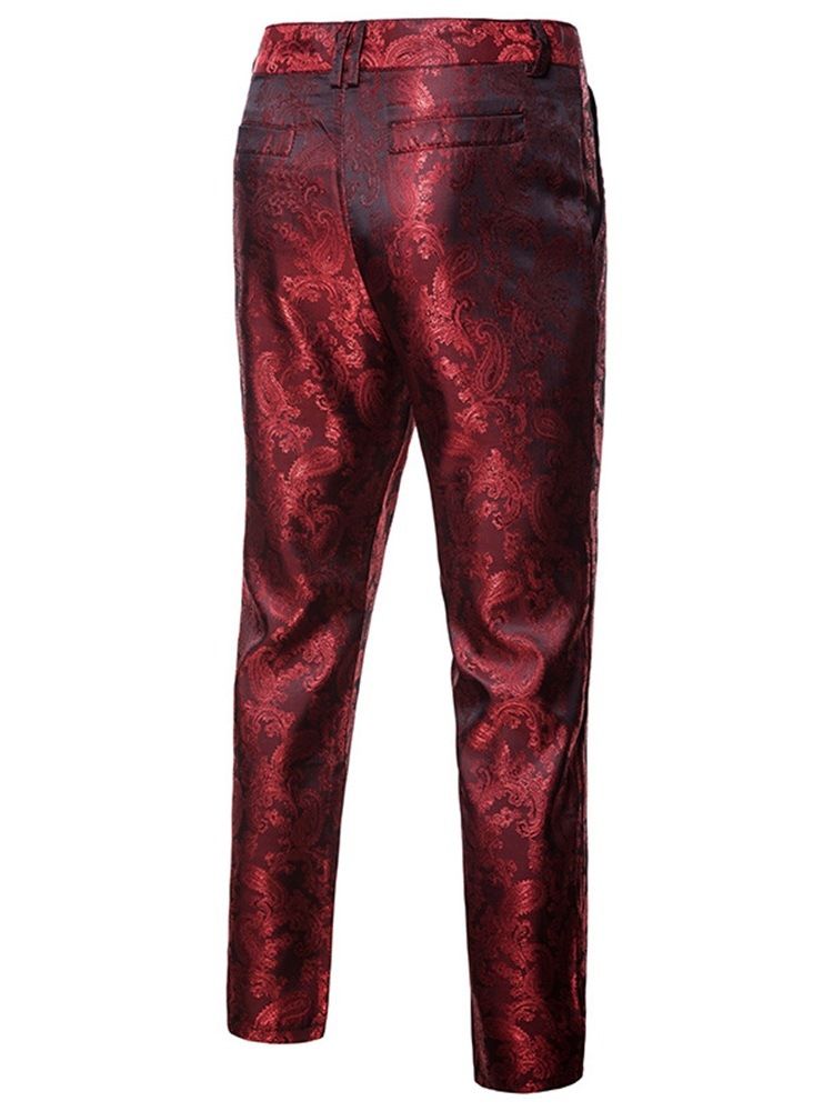 Calças Blazer Impressas Com Um Botão Ternos Casuais Masculinos