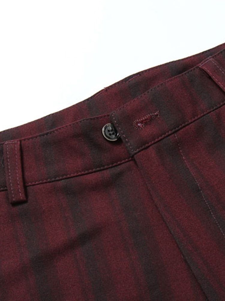 Calças Blazer Listrado Vertical Colete Masculino 3 Peças Ternos