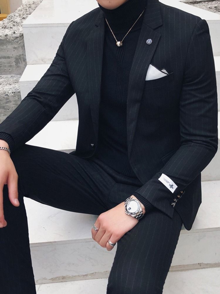 Calças Formais De Bolso Terno Masculino