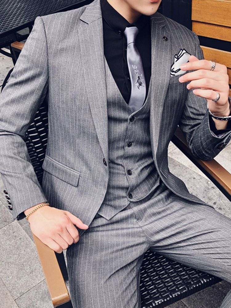 Calças Formais De Bolso Terno Masculino