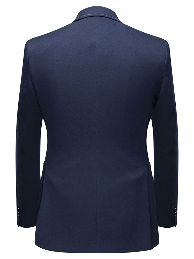 Calças Moda Cor Block Terno Masculino