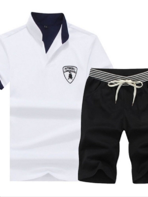 Carta Com Cordões Roupa Masculina Casual De Verão