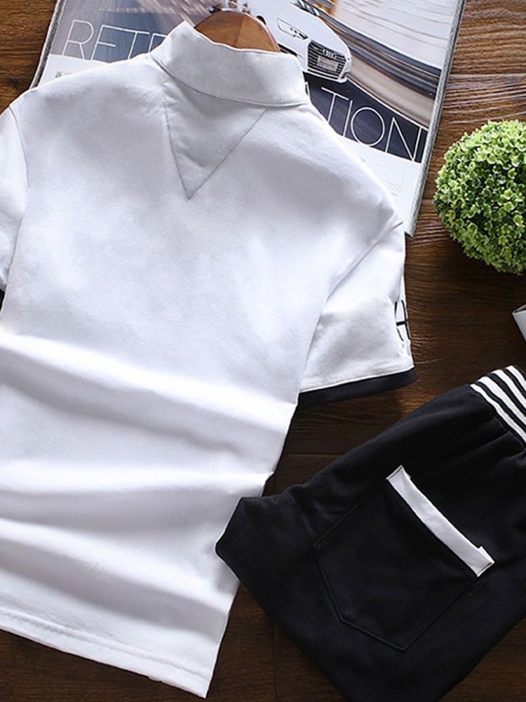 Carta Com Cordões Roupa Masculina Casual De Verão