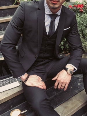 Colete Formal De Um Botão Terno Masculino