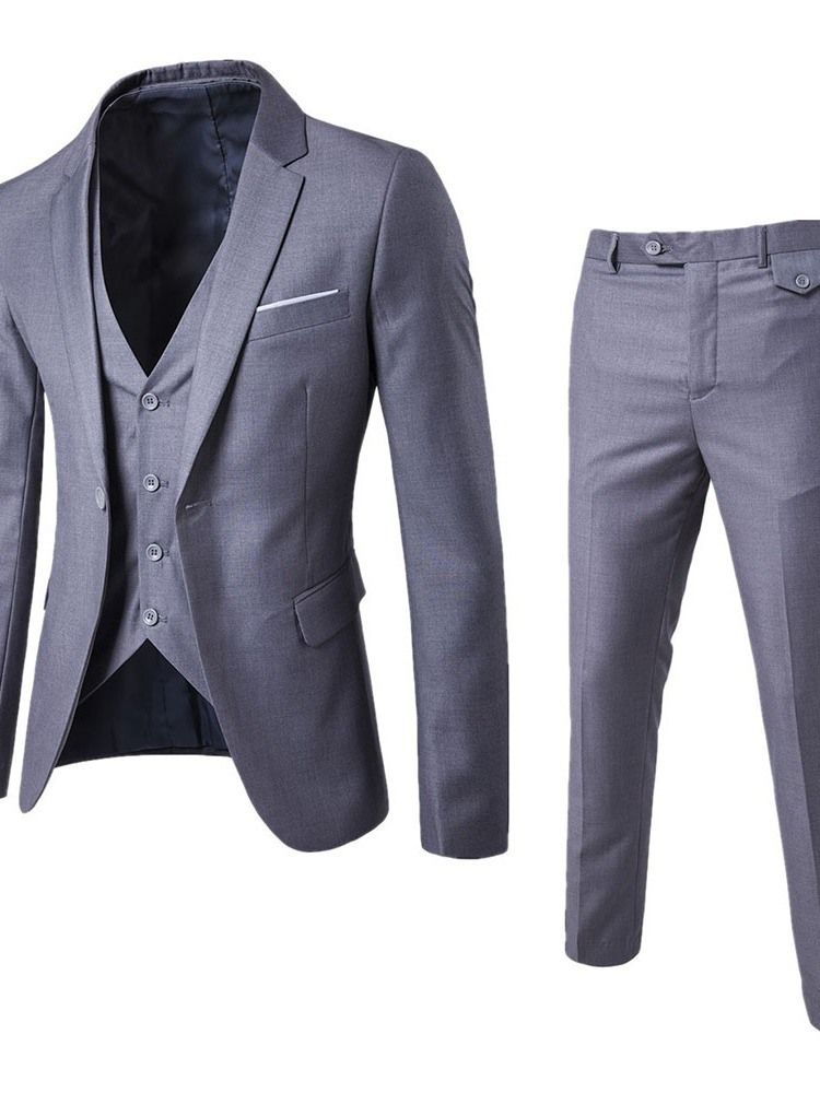 Colete Masculino Terno Vestido Casual De Um Botão