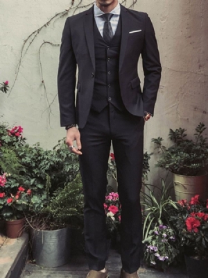 Colete Terno Masculino Com Bolso Liso