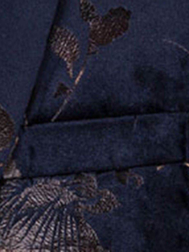 Estampa Floral Masculina 3 Peças Terno Vestido De Festa Casual