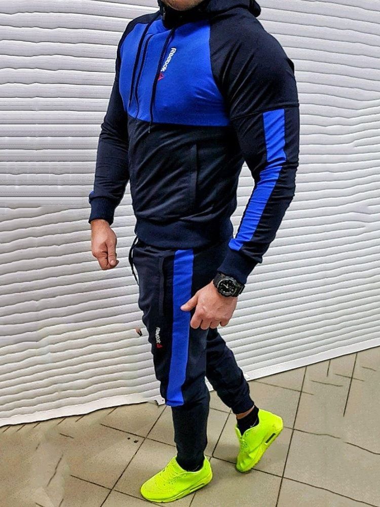 Moletom Estilo Casual Patchwork Roupa Masculina