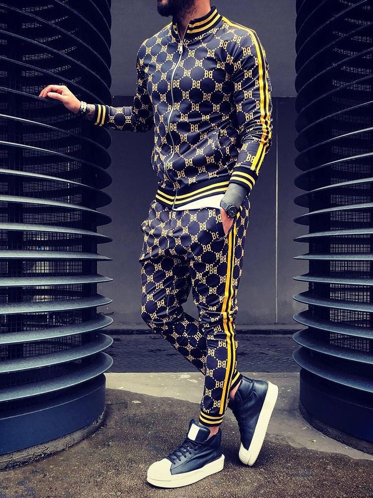 Roupa Esportiva Masculina Estampada Xadrez