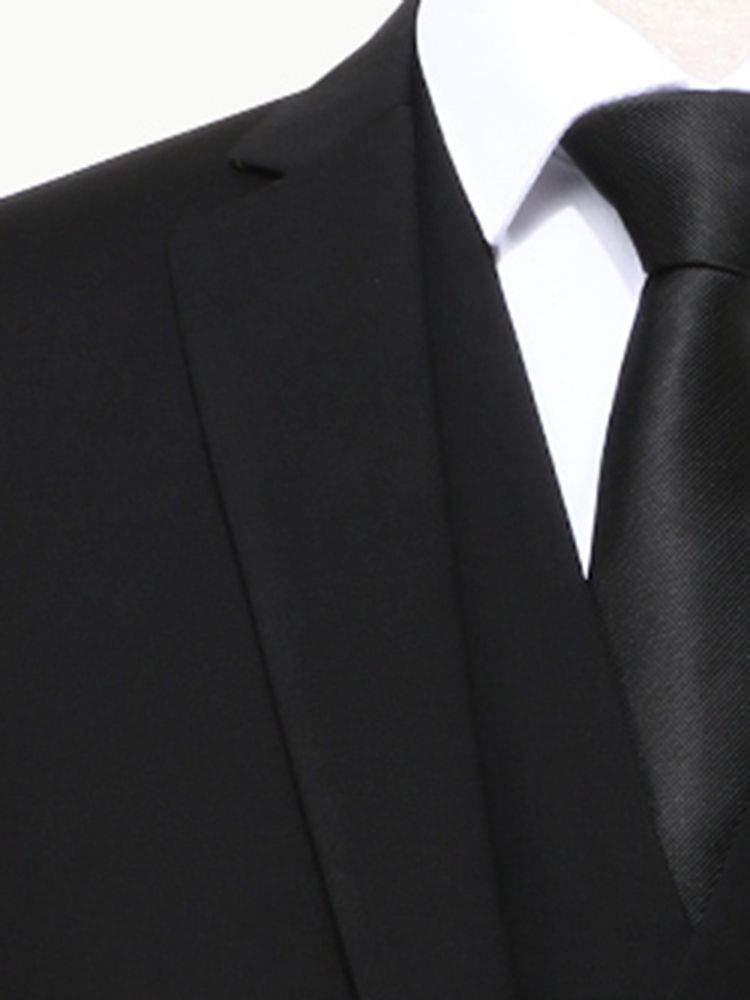 Terno Masculino Clássico Liso De 3 Peças Com Blazer Calças Colete