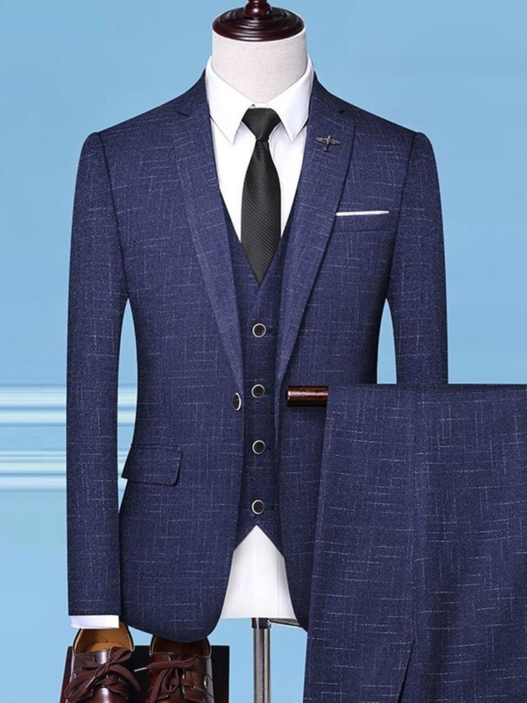 Terno Masculino Com Blazer De Bolso Único