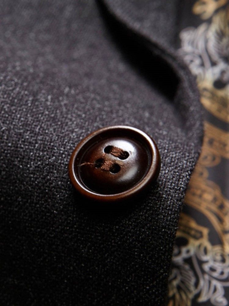 Terno Masculino Slim Fit Simples De Um Botão