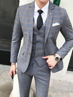 Terno Masculino Xadrez Coreano