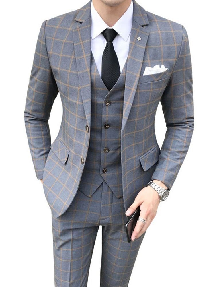 Terno Masculino Xadrez Coreano