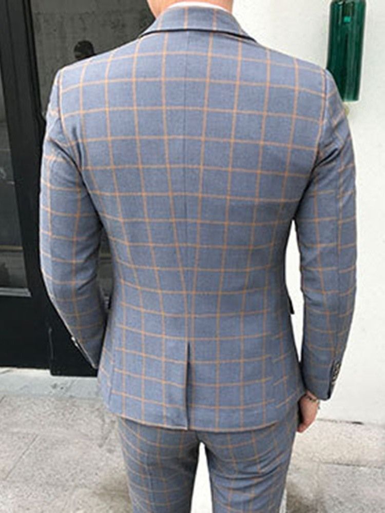 Terno Masculino Xadrez Coreano