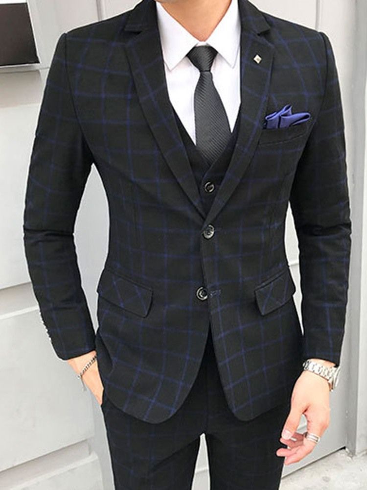 Terno Masculino Xadrez Coreano
