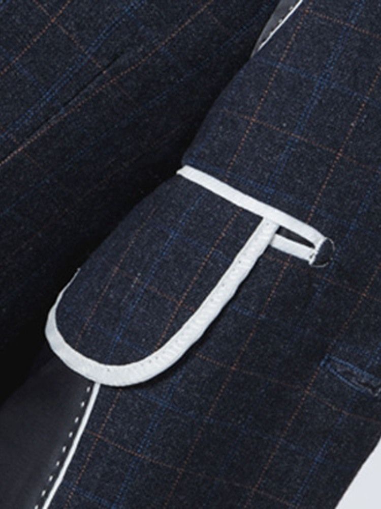 Terno Masculino Xadrez Da Moda