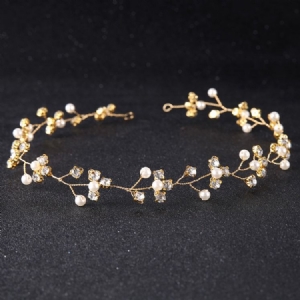 Acessórios De Cabelo Feminino Espumante De Imitação De Pérola Strass