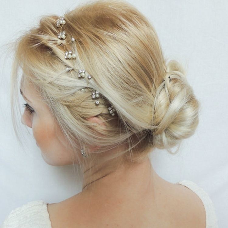 Acessórios De Cabelo Feminino Espumante De Imitação De Pérola Strass