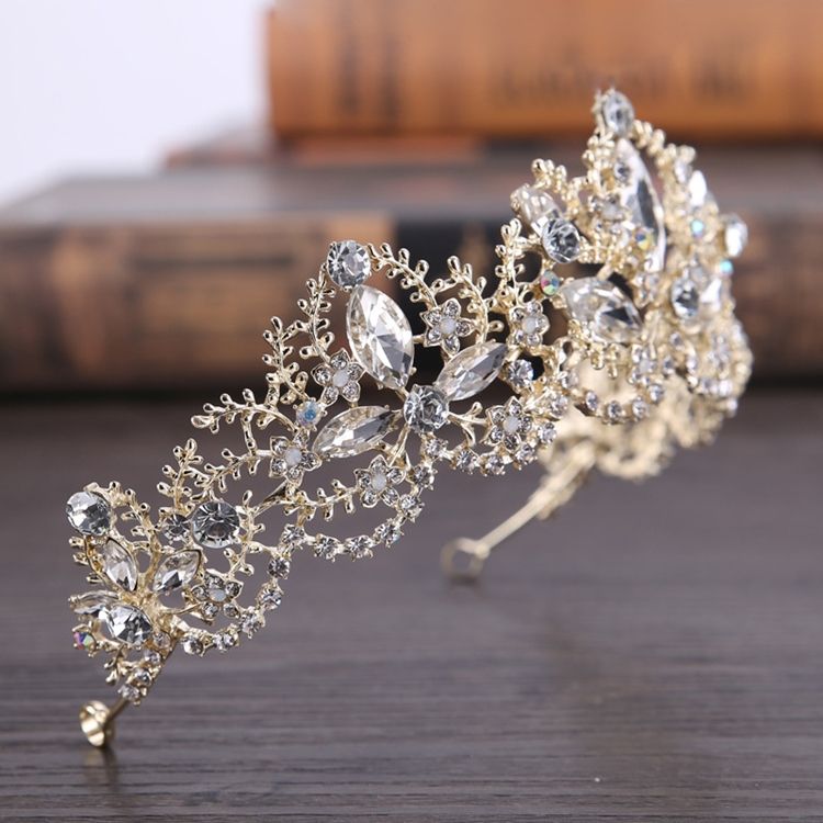 Acessórios De Cabelo Feminino De Noiva Estilo Barroco Brilhante
