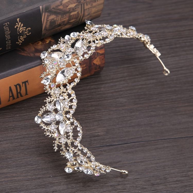 Acessórios De Cabelo Feminino De Noiva Estilo Barroco Brilhante