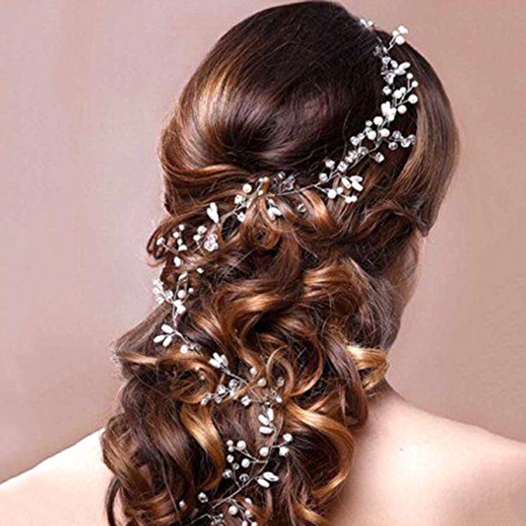 Acessórios De Cabelo De Noiva De Tirar O Fôlego Feminino 1m
