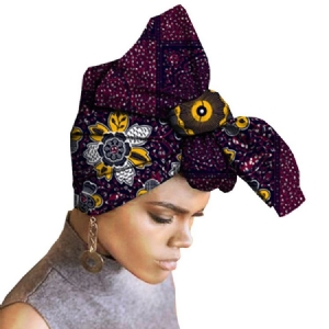 Acessórios Femininos De Algodão Estilo Africano Para Cabelo