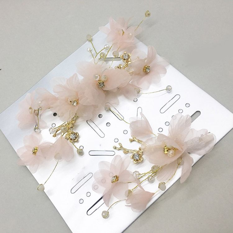 Acessórios Florais Femininos Para Cabelo De Casamento