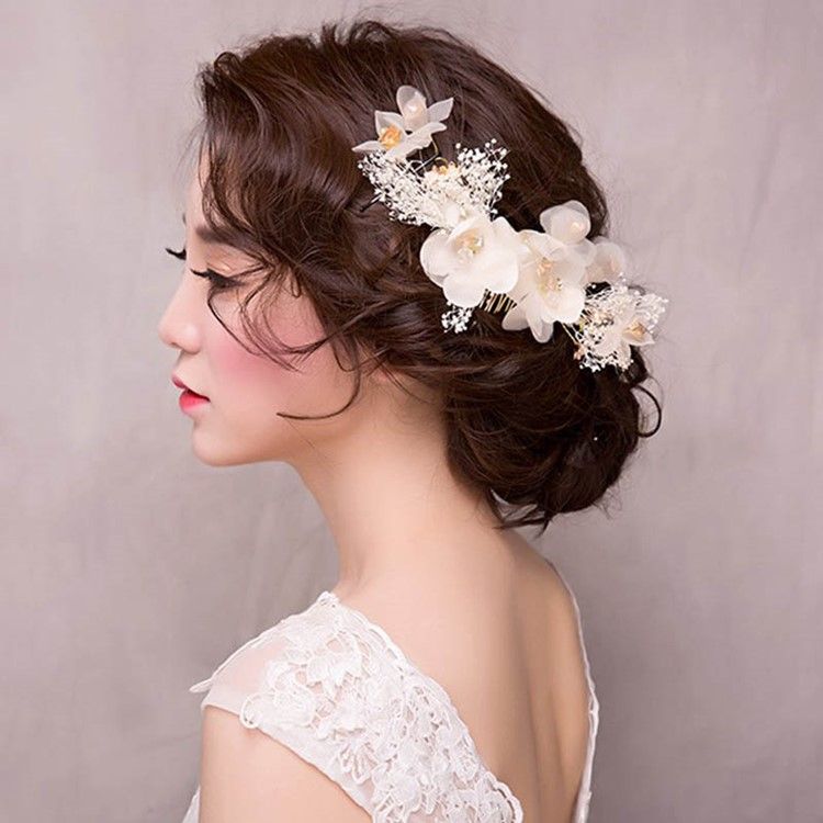 Acessórios Para Cabelo Feminino Com Flores Quentes De Noiva