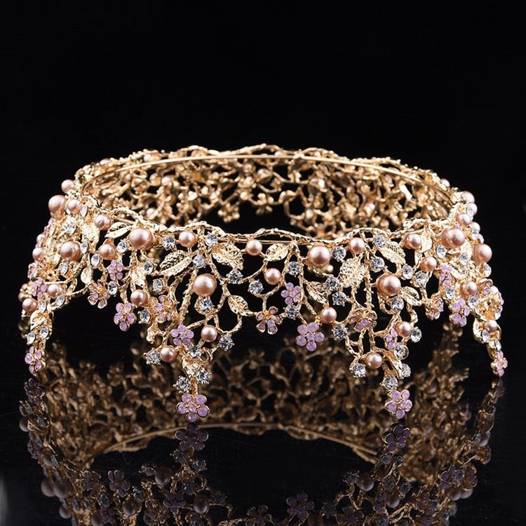 Acessórios Para Cabelo Feminino Com Tiara De Pérolas De Casamento