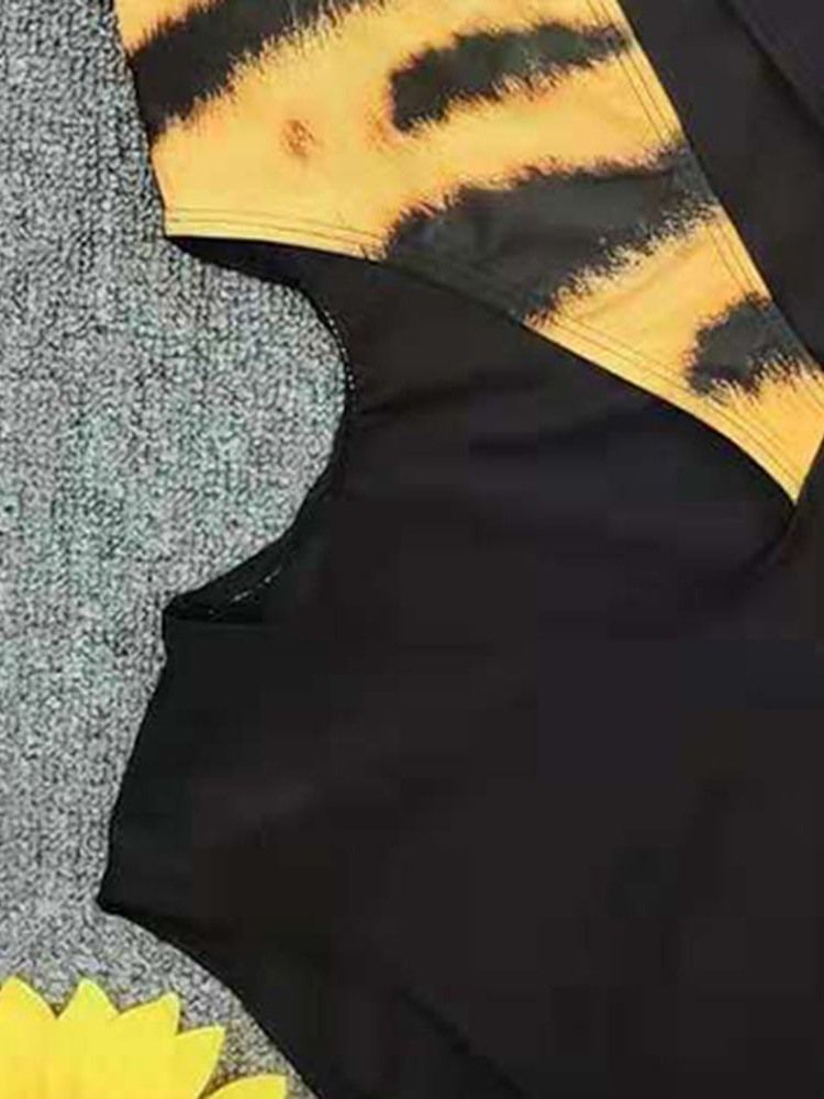 Bloco De Cores Feminino Maiô Sexy Leopardo De Uma Peça