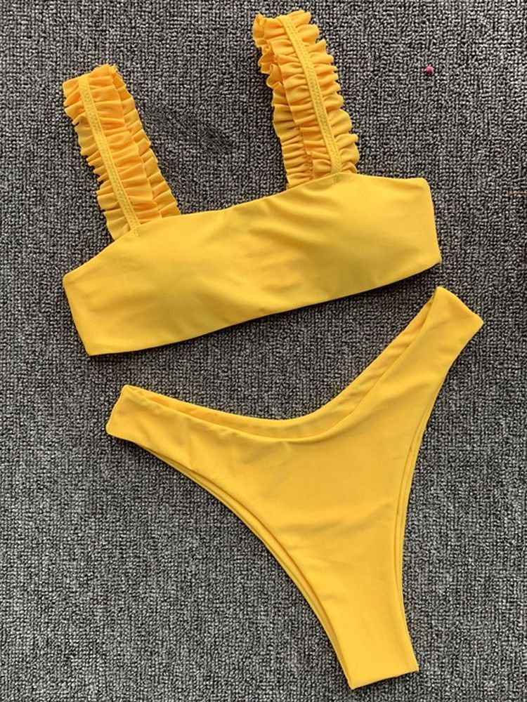 Conjunto Tankini Feminino Pregueado Simples Maiô Elástico